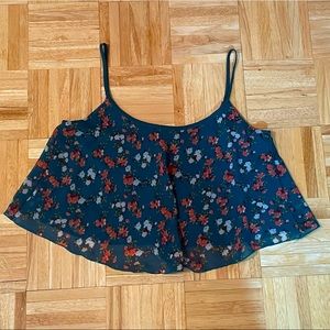 Full Tilt - Flowy Floral Crop Top - Gently Worn - Size S